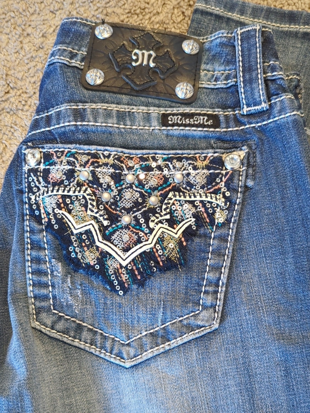 Miss Me Boot Cut Jeans Size 28